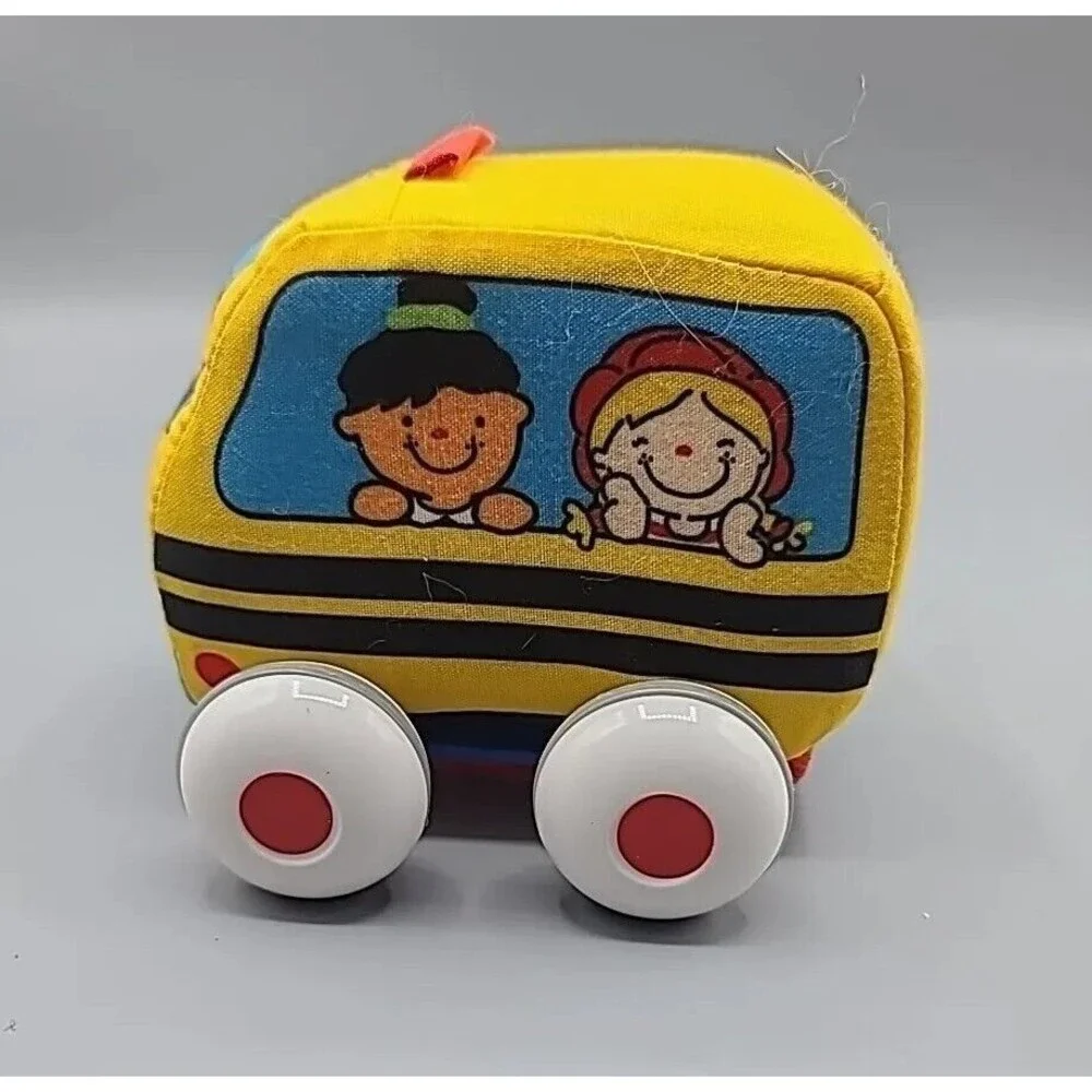 Melissa & Doug K's Kids Pull Back Vehicles 2 Soft Cars Town Vehicles